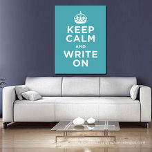 Keep Clam and Write on Wall Art Words